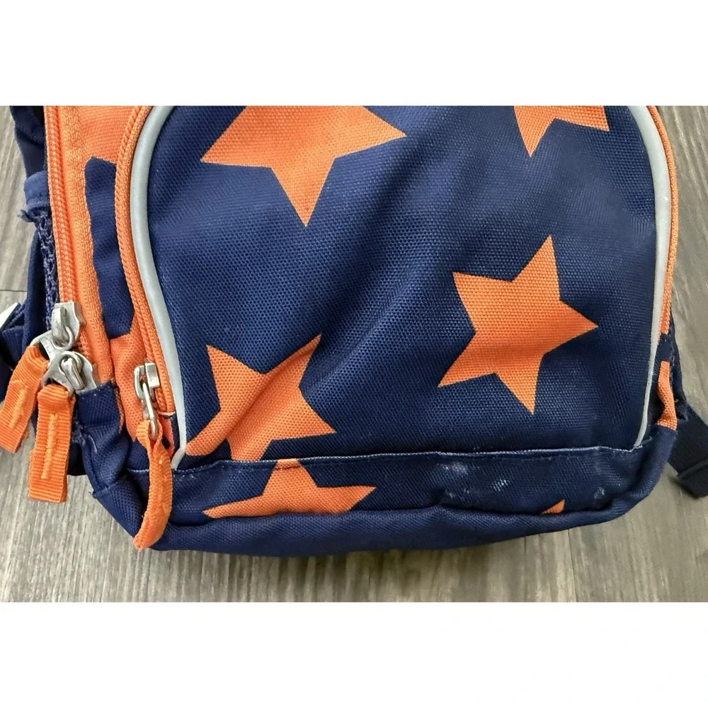 Pottery Barn Kids Orange Stars Navy Mini Pre-K Backpack Preschool School BTS
